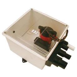 JOHNSON PUMP Multiple Port Shower Sump Pump System, 12V