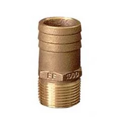 GROCO Full Flow Straight Bronze Pipe-To-Pipe Fitting, 1" NPT x 1-1/8"Hose (10)