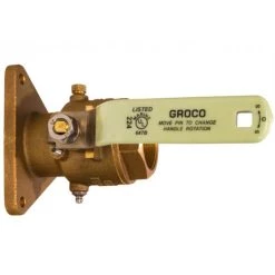 GROCO Full-Flow Seacock, 2-1/2" Thread Size