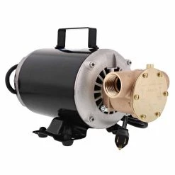 JABSCO 23 gpm Pump, 1" NPT Ports, 8-5/8"H x 8-5/8"W x 13"L, Nitrile Impeller