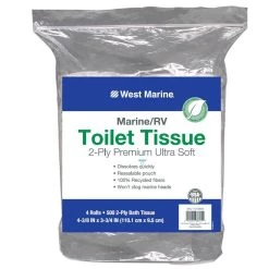 WEST MARINE 2-Ply Premium Ultra Soft Toilet Tissue, 4-Pack