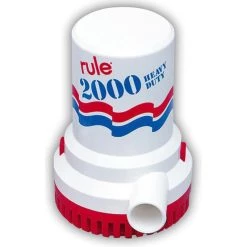 RULE INDUSTRIES 2000 GPH Electric Bilge Pump, UL Listed, 6' wire leads