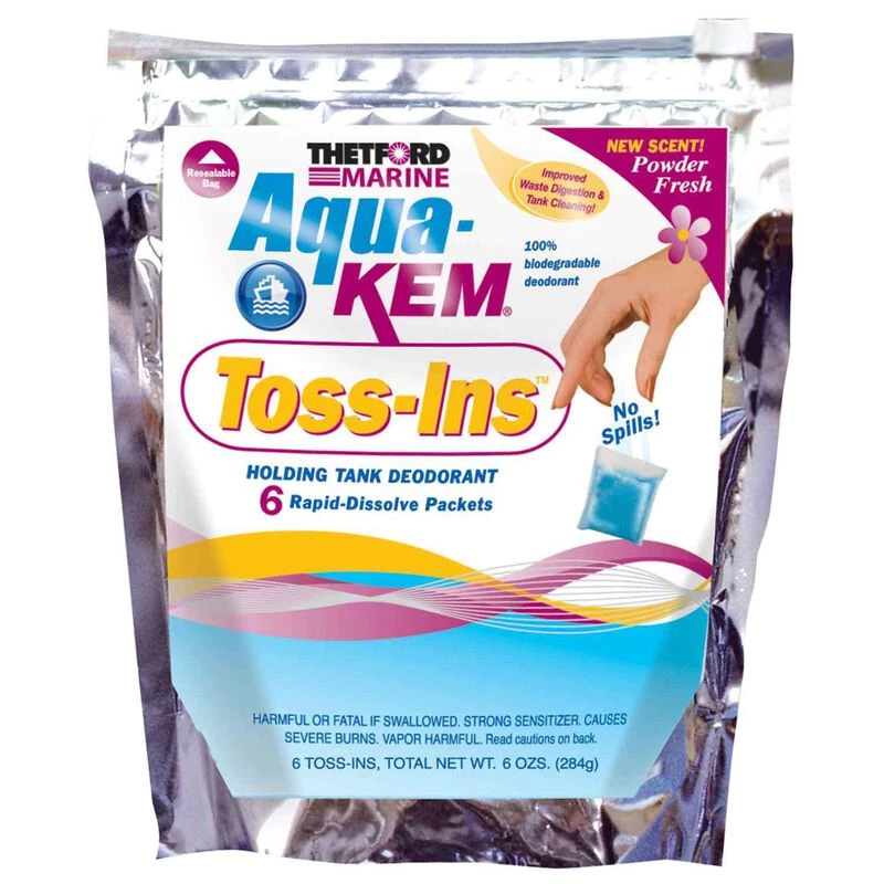 THETFORD Aqua-Kem Holding Tank Treatment, 1 oz. Packets, 6-Pack