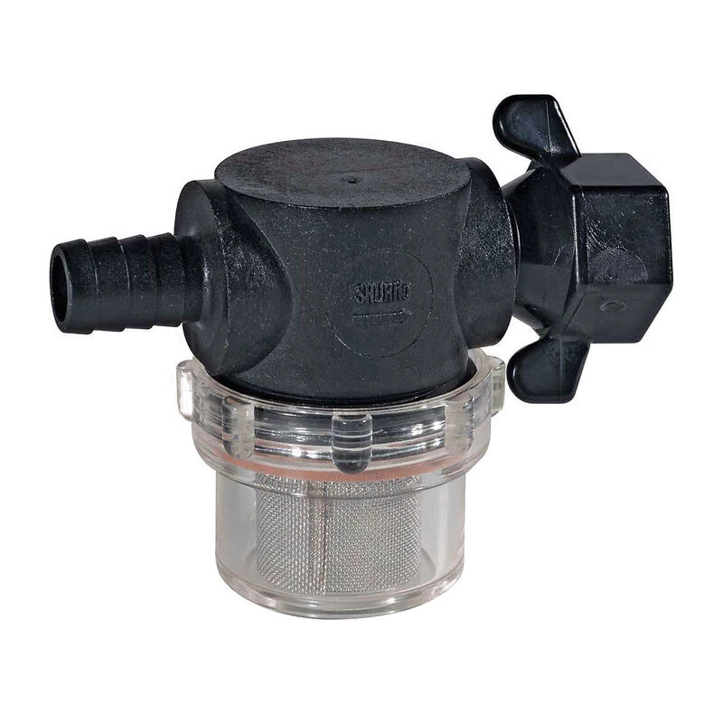 SHURFLO Swivel Nut Strainer with 1/2" Barb Inlet