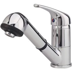 PLASTIMO Chrome Mixer Faucet with Shower Head