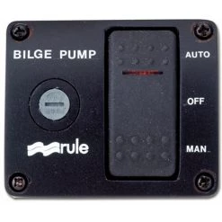 RULE INDUSTRIES Three-Way Rocker Panel Bilge Pump Switch