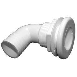 T-H MARINE 1 1/8" Thru-Hull, 90° with Hose Barb