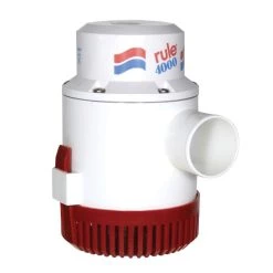 RULE INDUSTRIES 4000 GPH Submersible Electric Bilge Pump, 24V