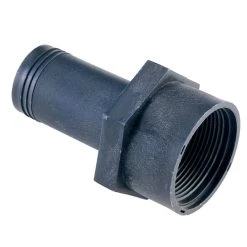 SHIELDS RUBBER Straight Sanitation Hose Fitting, 1-1/2" FP Thread