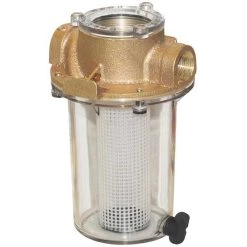 GROCO 3/4" Raw Water Strainer with Plastic Basket