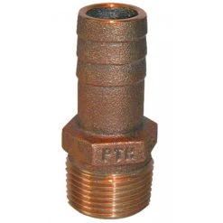GROCO PTH, Straight Standard Flow Bronze Fitting, 1 1/2" Pipe x 1 1/2" NPT