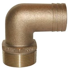 GROCO PTHC, 90&deg; Standard Flow Bronze Fitting, 1 1/2" Pipe, 1 1/2" Hose