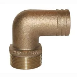 GROCO Bronze Tailpipe, 2-1/2" NPT 90 x 2-1/2" HS